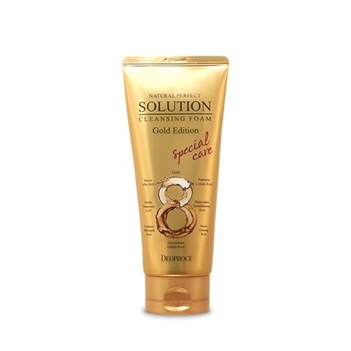 DEOPRUS Natural Perfect Solution Cleansing Foam 170g [Gold Edition]