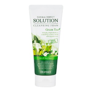 DEOPROCE NATURAL PERFECT SOLUTION CLEANSING FOAM [ GREEN EDITION GREENTEA ]