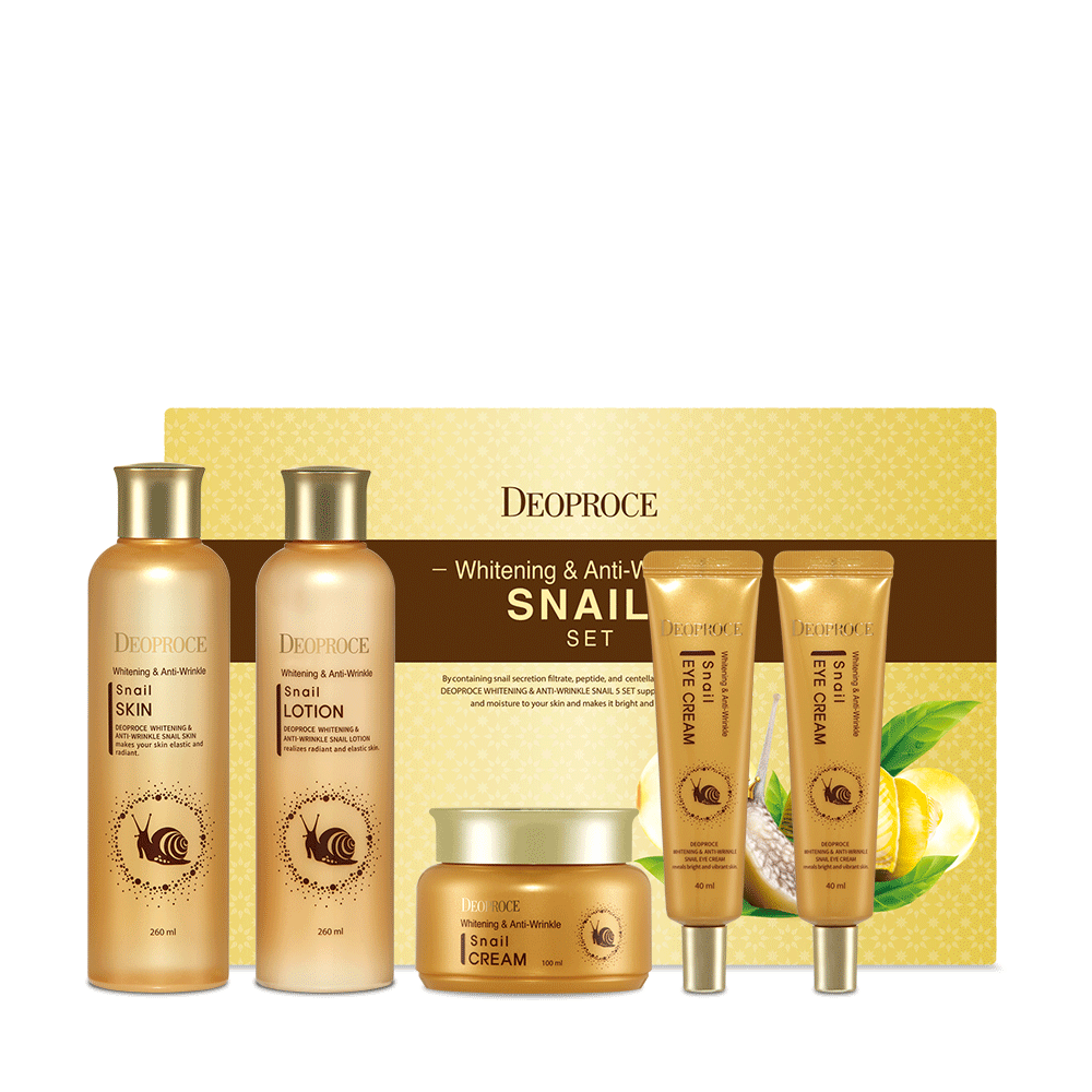 Deoprus Whitening and Anti-Linkle Snail Set of 4